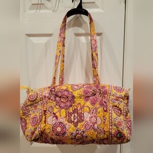 Vera Bradley Floral Yellow and Pink Women's Bag